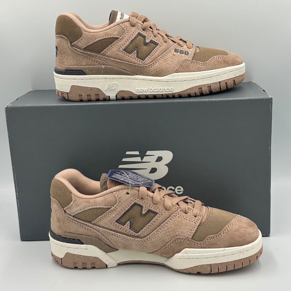 New Balance 550 Brown Suede Shoe BBW550RD Neutral Minimal Streetwear Women 6 NIB - Picture 5 of 12